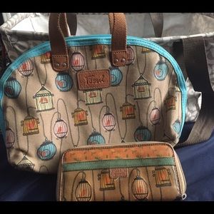 Fossil purse and wallet bundle